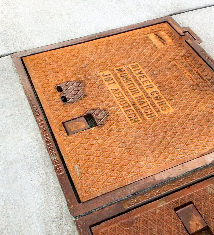 Monitor vault hatch cover